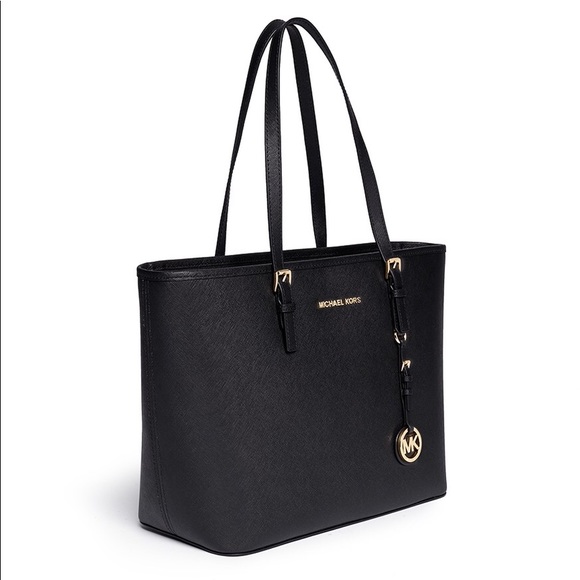 MICHAEL KORS JET SET TRAVEL SAFFIANO LEATHER TOTE - Picture 3 of 8